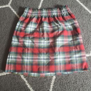 J Crew Plaid Christmas Skirt